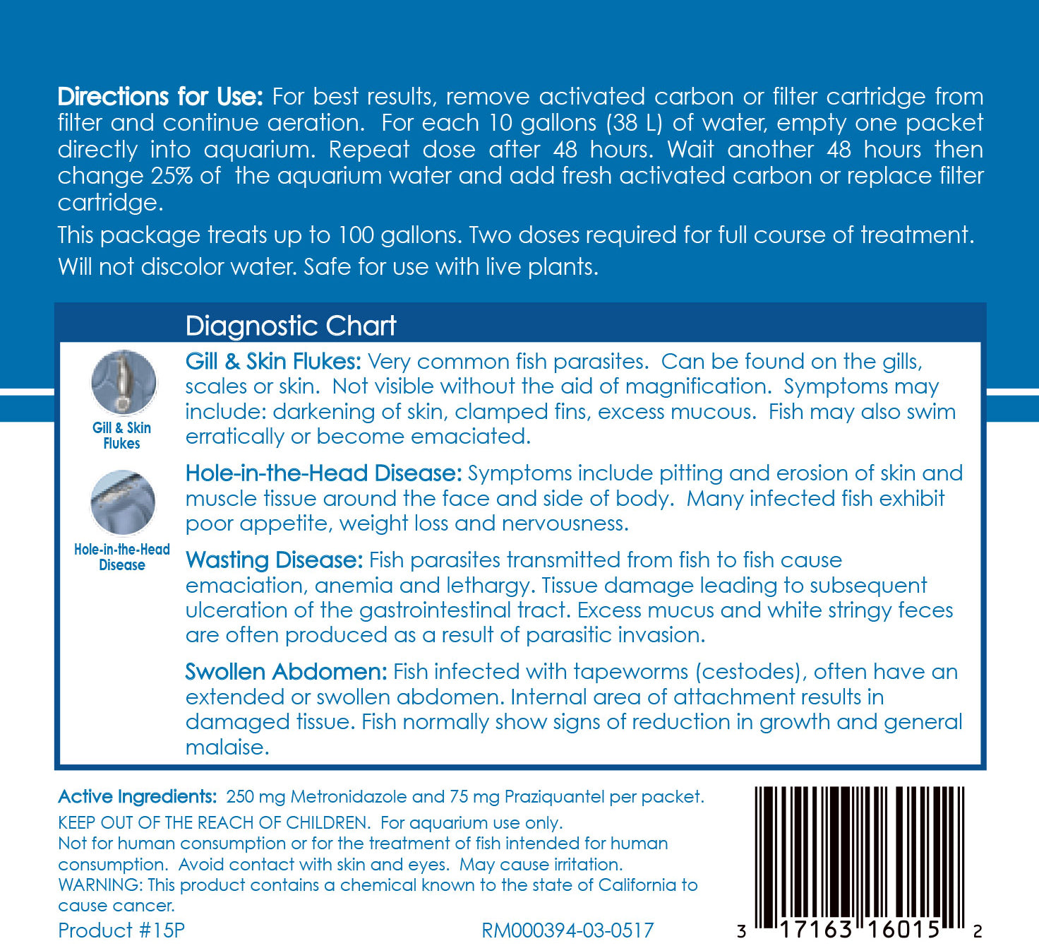 API General Cure Fish Medication 10 Pack – Freshwater & Saltwater Treatment for Ich, Parasites & Flukes