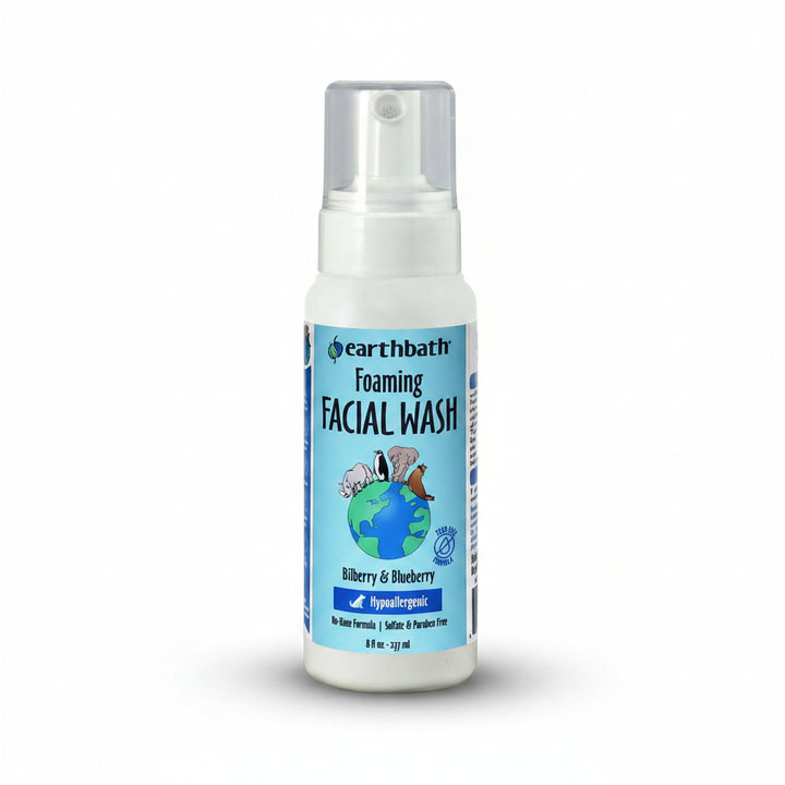 earthbath Foaming Facial Wash Bilberry And Blueberry Scent 1 Count / 8 Oz