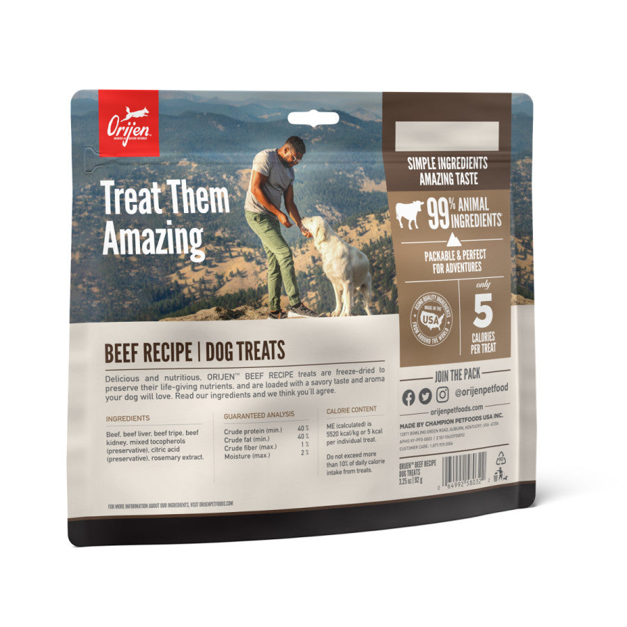 Orijen Freeze-Dried Dog Treats Ranch-Raised Beef, 1ea/3.25 oz