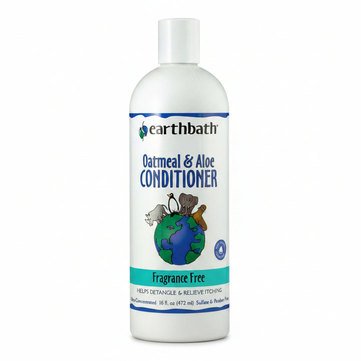 Earthbath Oatmeal & Aloe Conditioner bottle on a white background