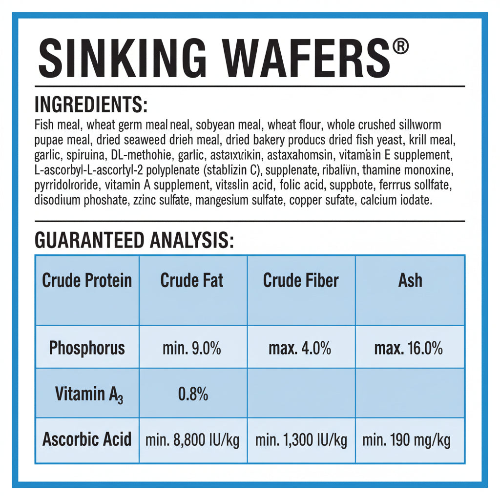 Hikari Tropical Sinking Wafers Fish Food, 0.88 oz (25g)
