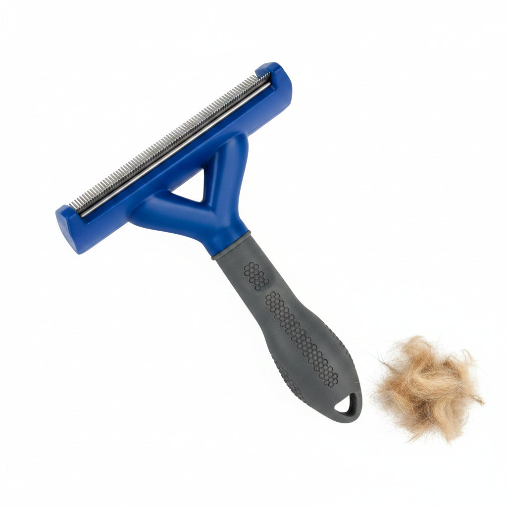 FURminator Large Dog Undercoat deShedding Tool for Long Hair, Reduces Loose Hair From Shedding