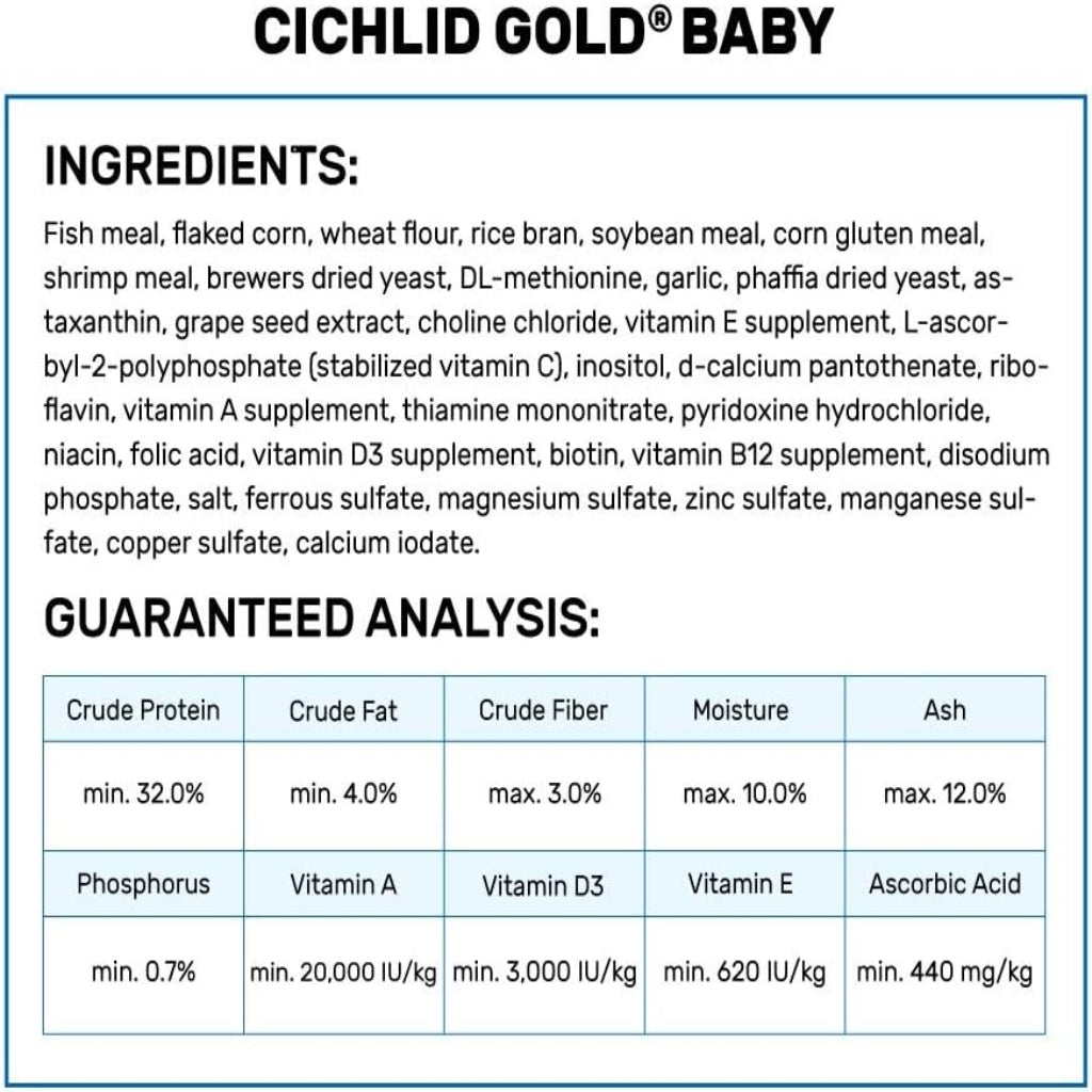 Hikari Cichlid Gold Floating Baby Pellets for Pets, 8.8-Ounce