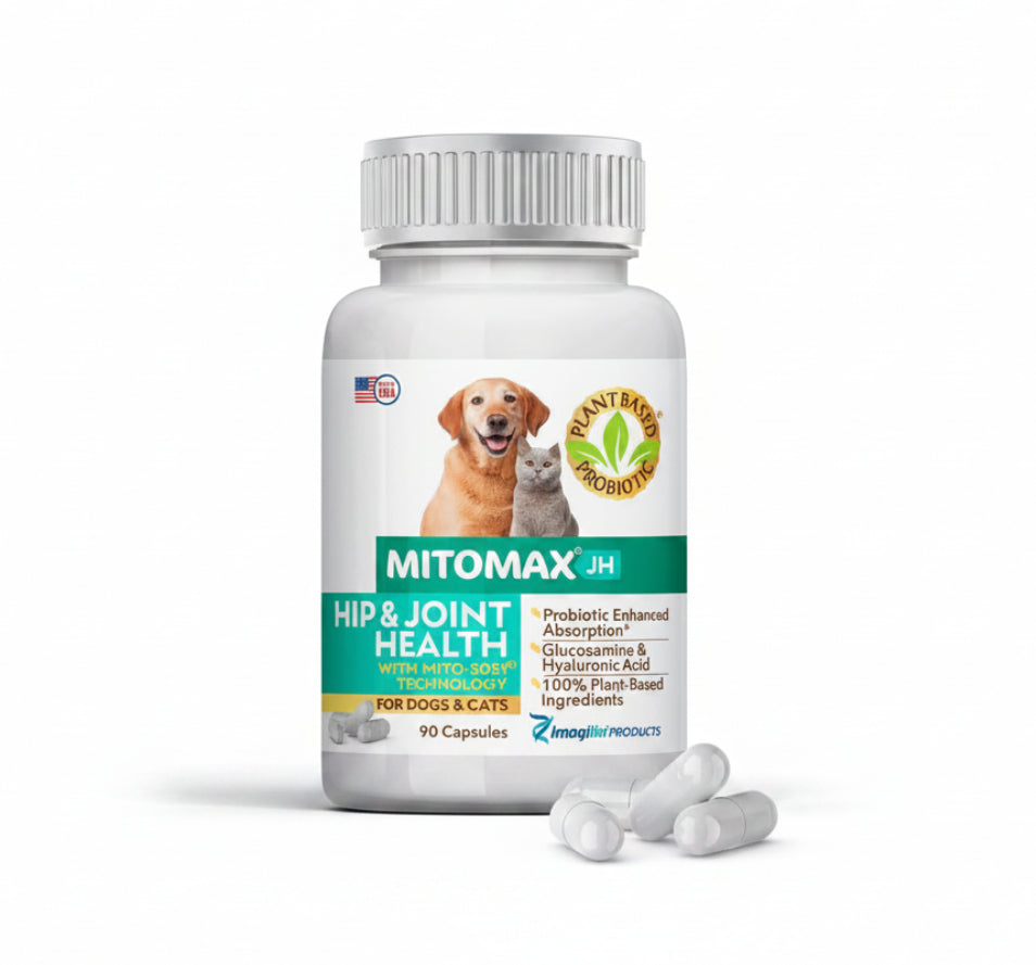 MitoMax JH - Hip and Joint Health for Dogs and Cats, 90 Capsules