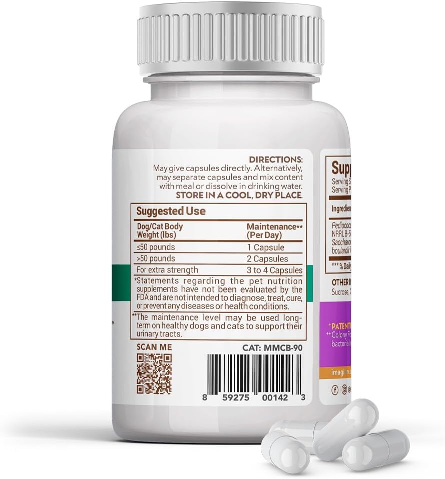 MitoMax Cranberry 90 Count Probiotic Supplement for Urinary Health of Dogs and Cats