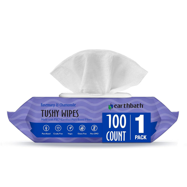 earthbath, Rosemary & Chamomile Tushy Wipes