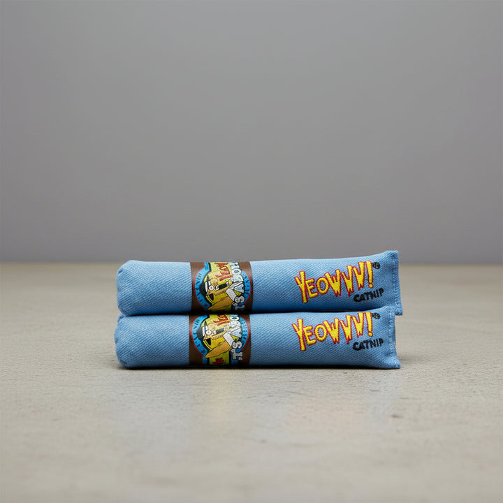 Yeowww! Catnip Toy, "It's a Boy!" Blue Cigar