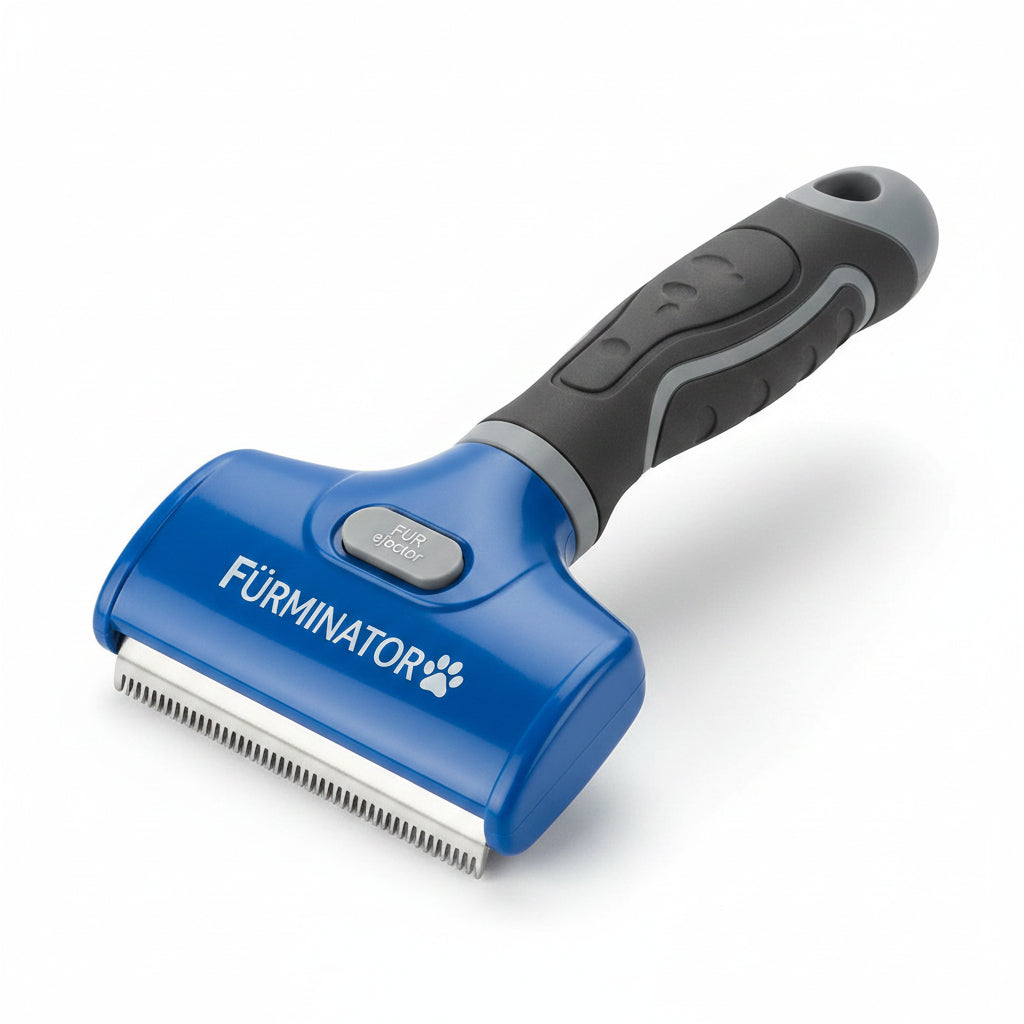FURminator Large Dog Undercoat deShedding Tool for Long Hair, Reduces Loose Hair From Shedding