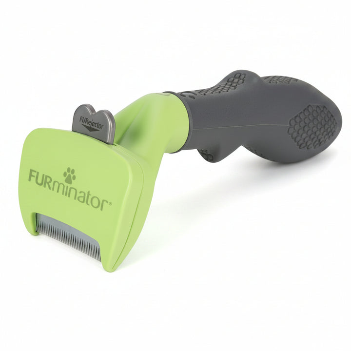 FURminator Small Dog Undercoat deShedding Tool, Long Hair, Reduces Loose Hair from Shedding