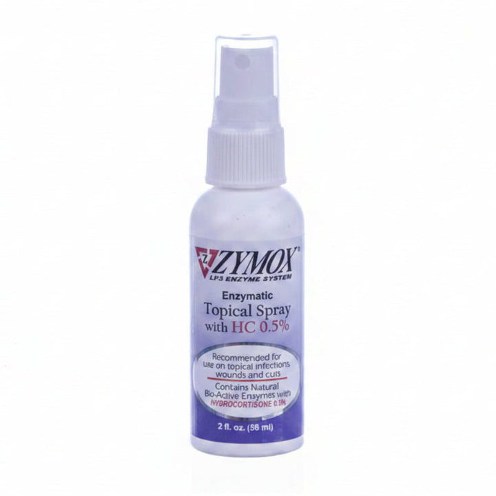 ZYMOX ENZYMATIC Topical Spray with HYDROCORTISONE 0.5 for Dogs and Cats, 2-FL OZ Bottle