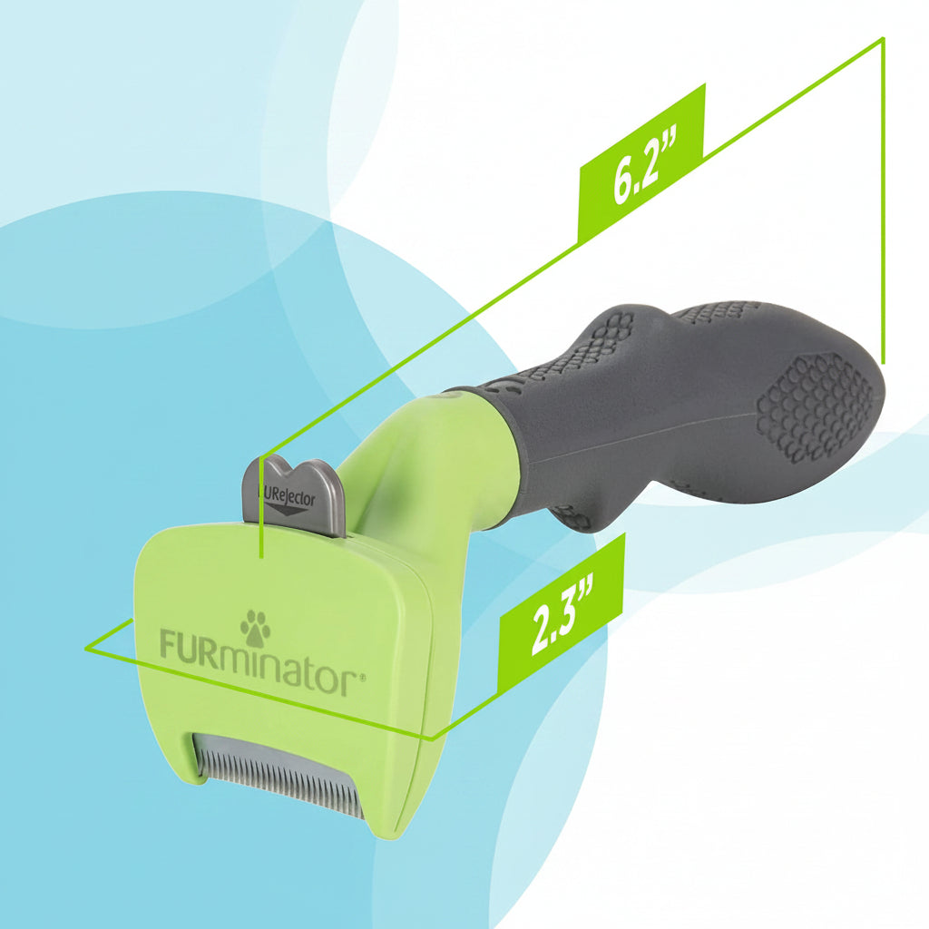 FURminator Small Dog Undercoat deShedding Tool, Short Hair, Reduces Loose Hair from Shedding