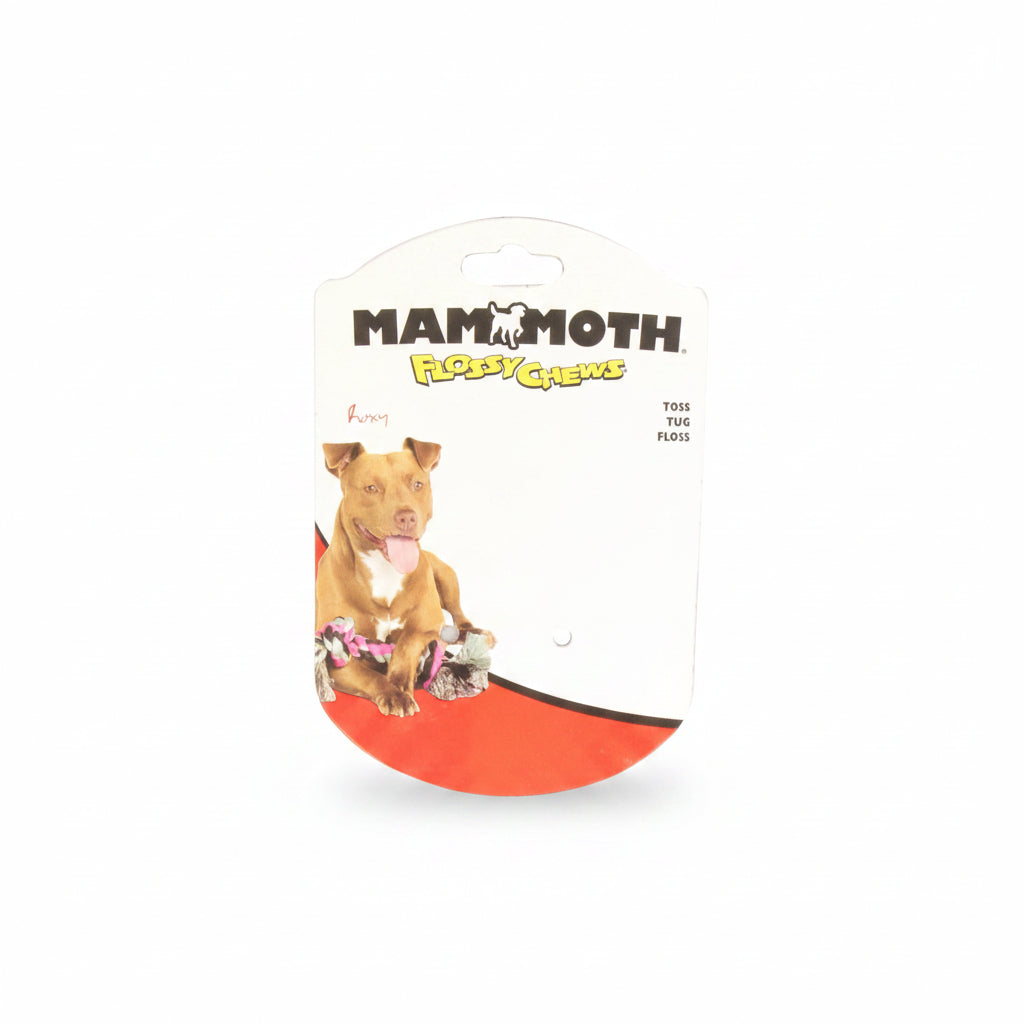 Mammoth Flossy Chews Cottonblend Color 5Knot Rope Tug 36 (XLarge)