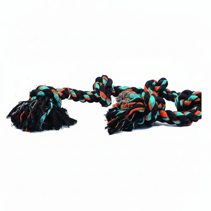 Mammoth Flossy Chews Cottonblend Color 5Knot Rope Tug 36 (XLarge)