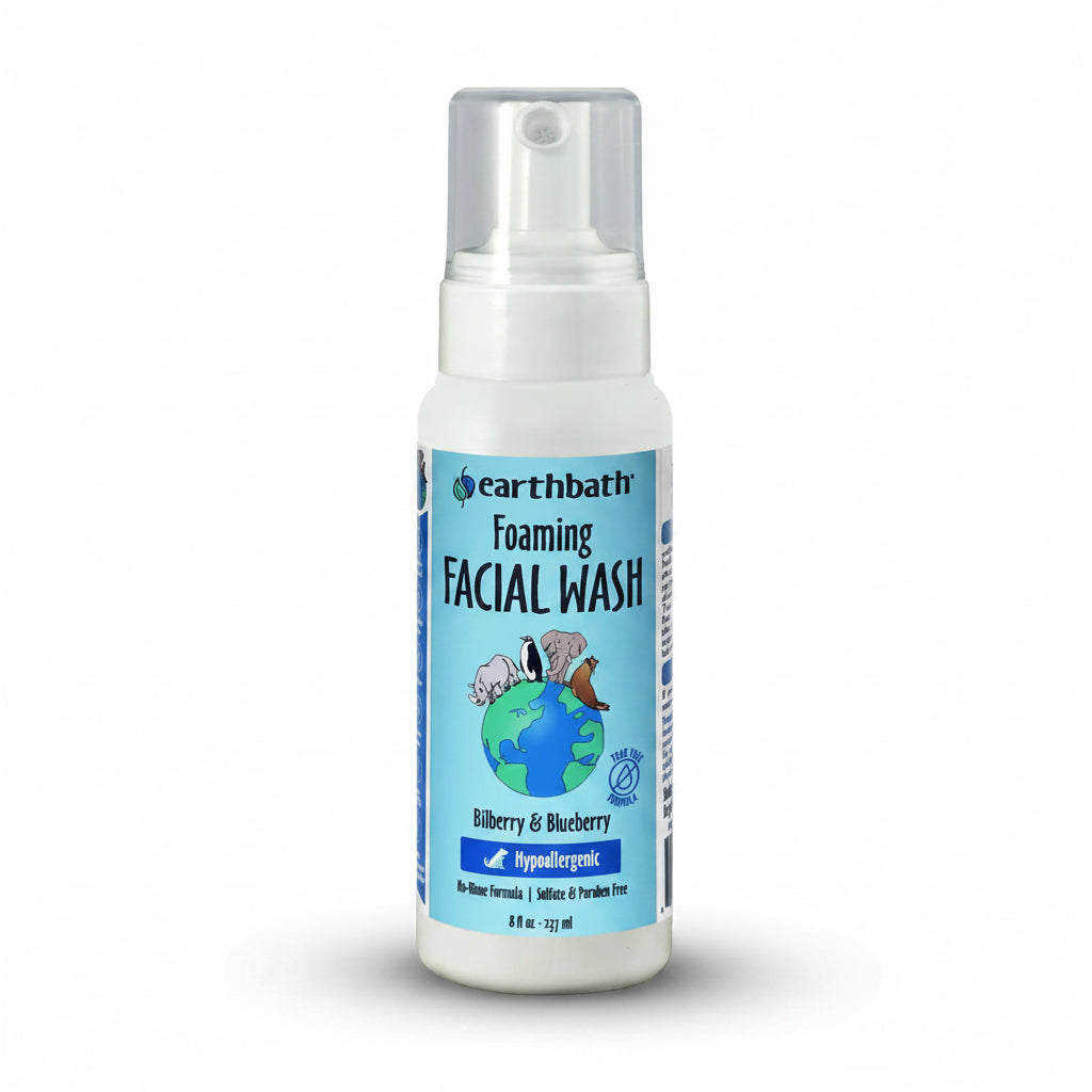 earthbath Foaming Facial Wash Bilberry And Blueberry Scent 1 Count / 8 Oz