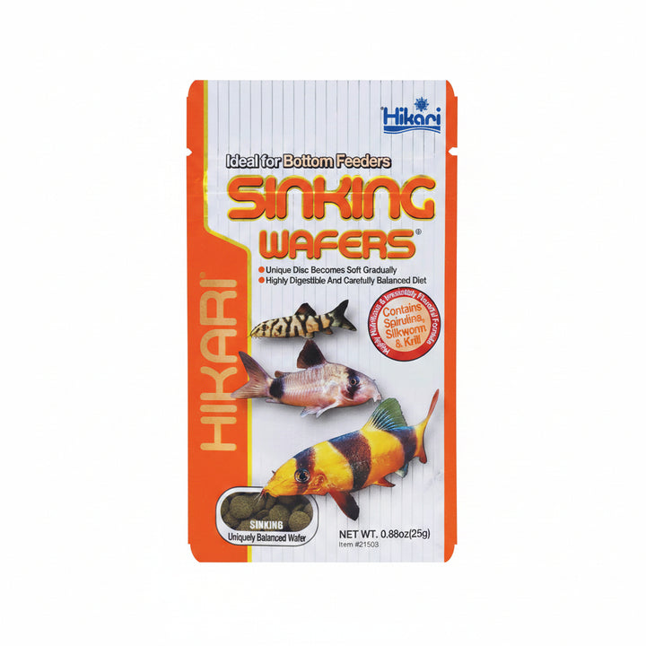Hikari Tropical Sinking Wafers Fish Food, 0.88 oz (25g)