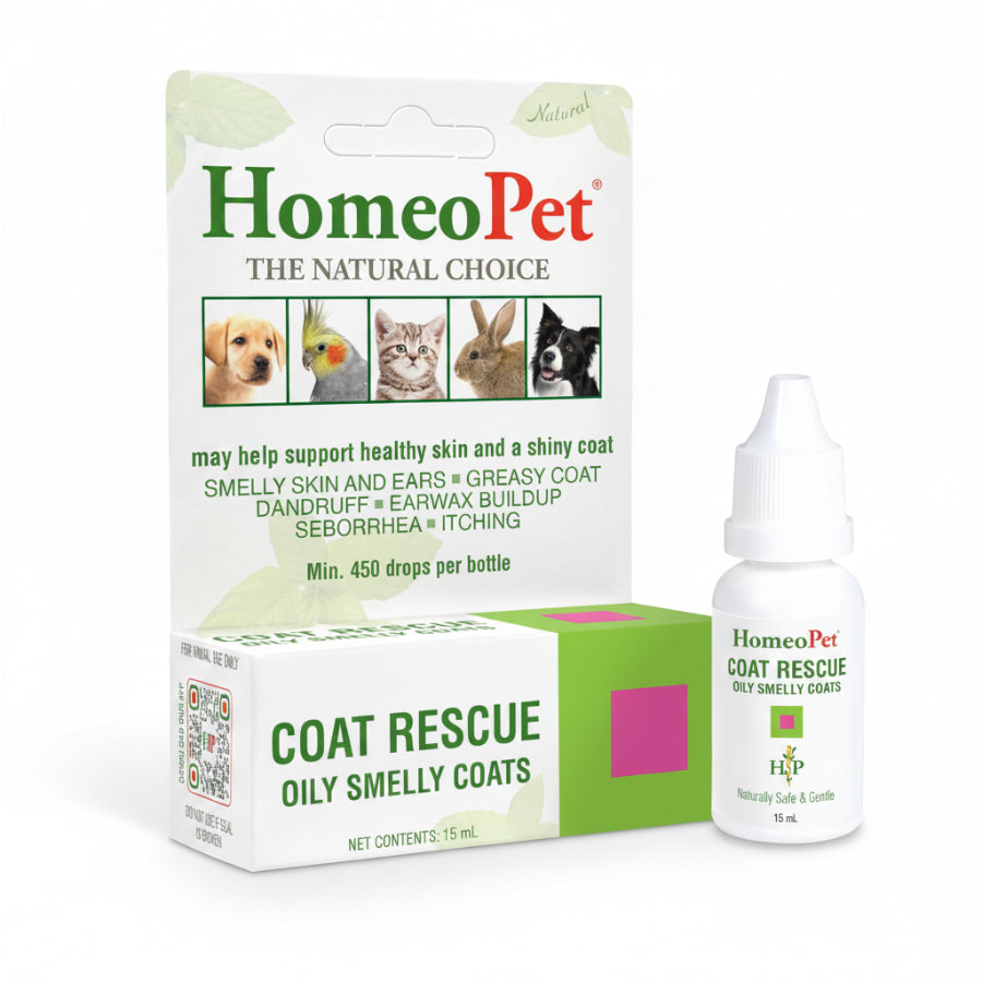HomeoPet Coat Rescue Oily Smelly Coats 1ea/15 ml