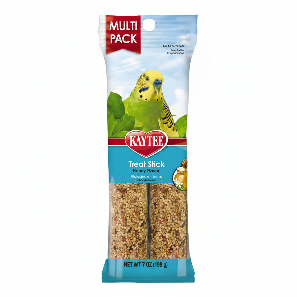 Kaytee Forti-Diet Pro Health Honey Pet Bird Treat Sticks For Parakeets, 2 Bars, 7 Ounce