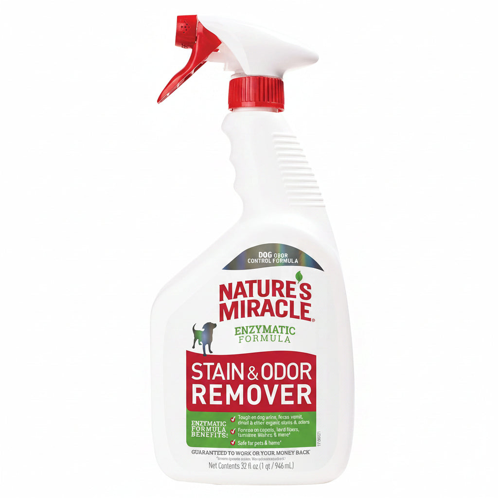 Nature’s Miracle Stain and Odor Remover Dog, 32 Ounces, Everyday Mess Enzymatic Odor Control Formula