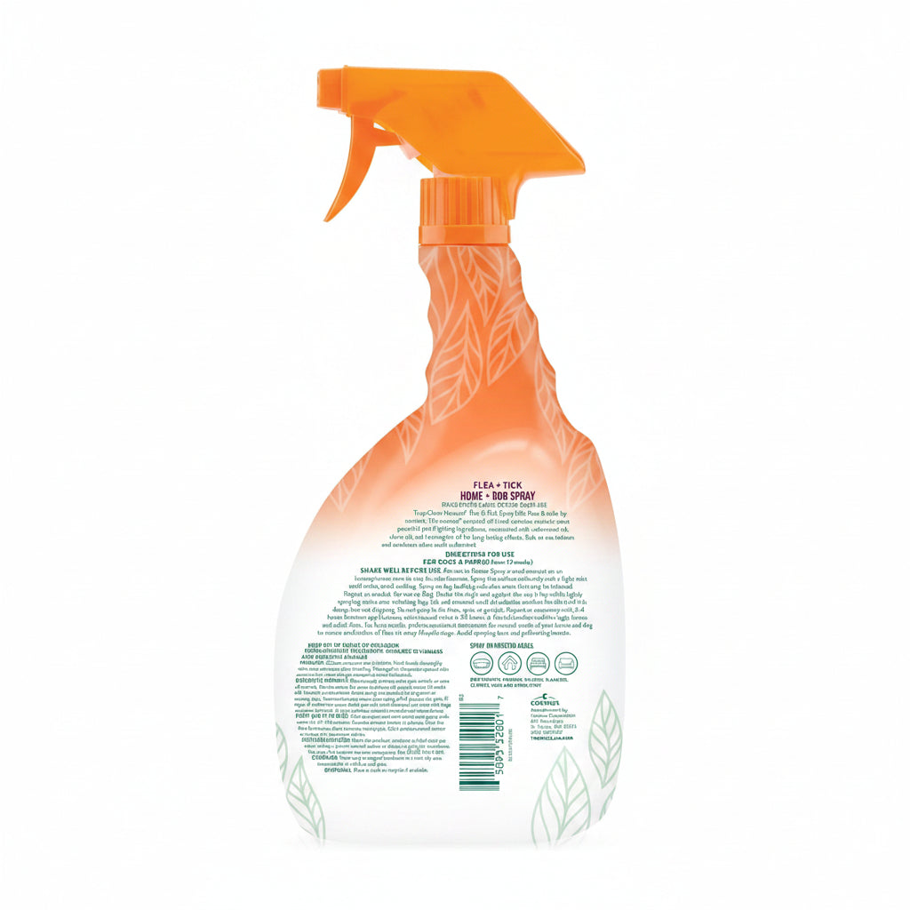 TropiClean Natural Maximum Strength Flea and Tick Spray for Dogs and Home, 32oz