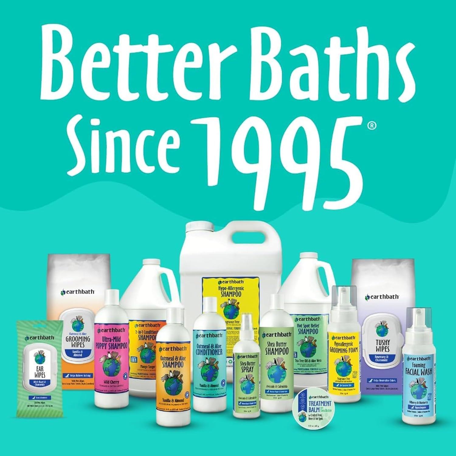 earthbath Hypo-Allergenic Grooming Wipes