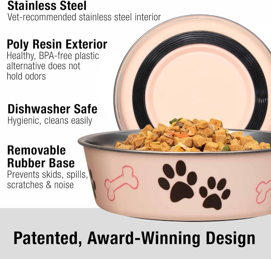 Loving Pets Classic Dog Bowl Paparazzi Pink, 1ea/SM