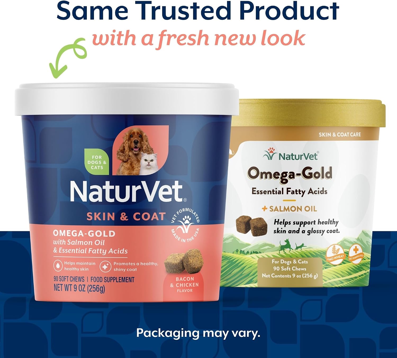 NaturVet Omega Gold PLUS Salmon Oil Soft Chews 1ea/90 Chews