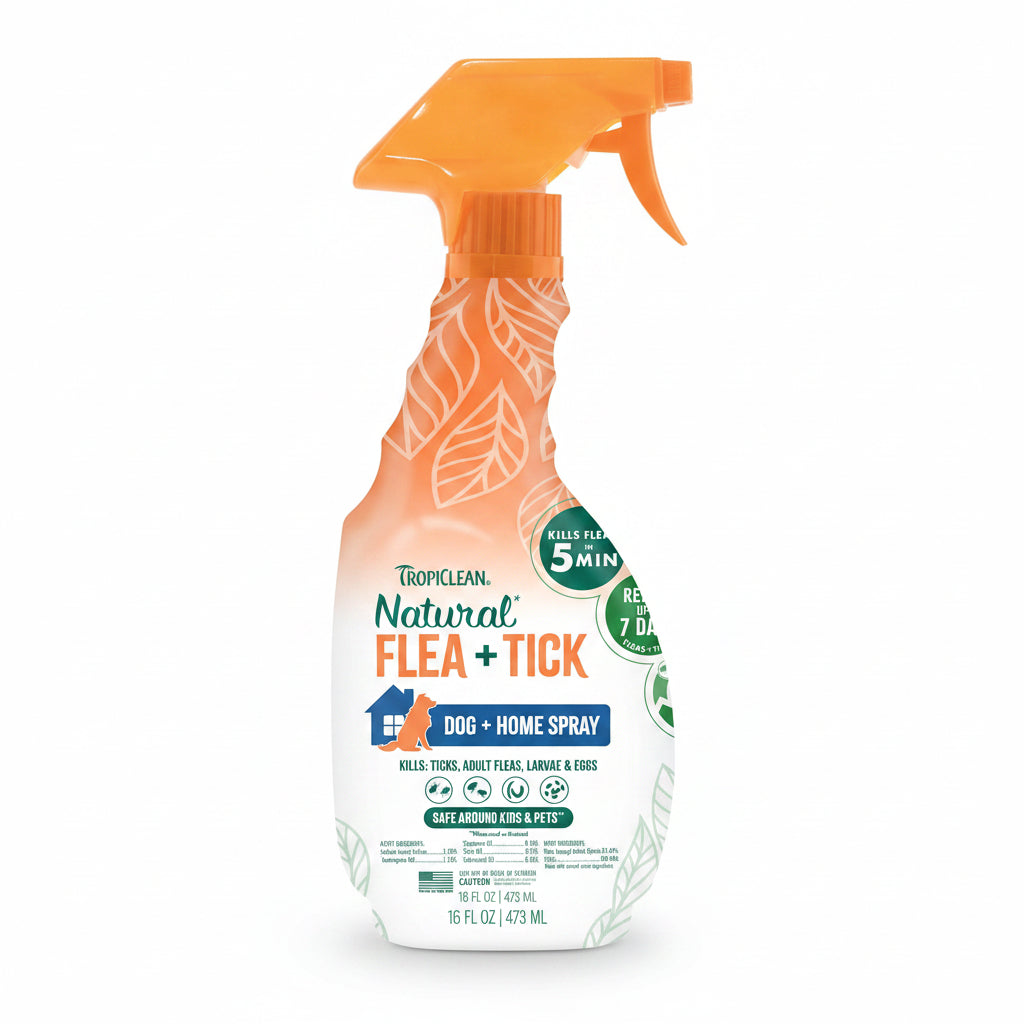 TropiClean Natural Maximum Strength Flea and Tick Spray for Dogs, 16ozTropiClean Natural Maximum Strength Flea and Tick Spray for Dogs, 16oz