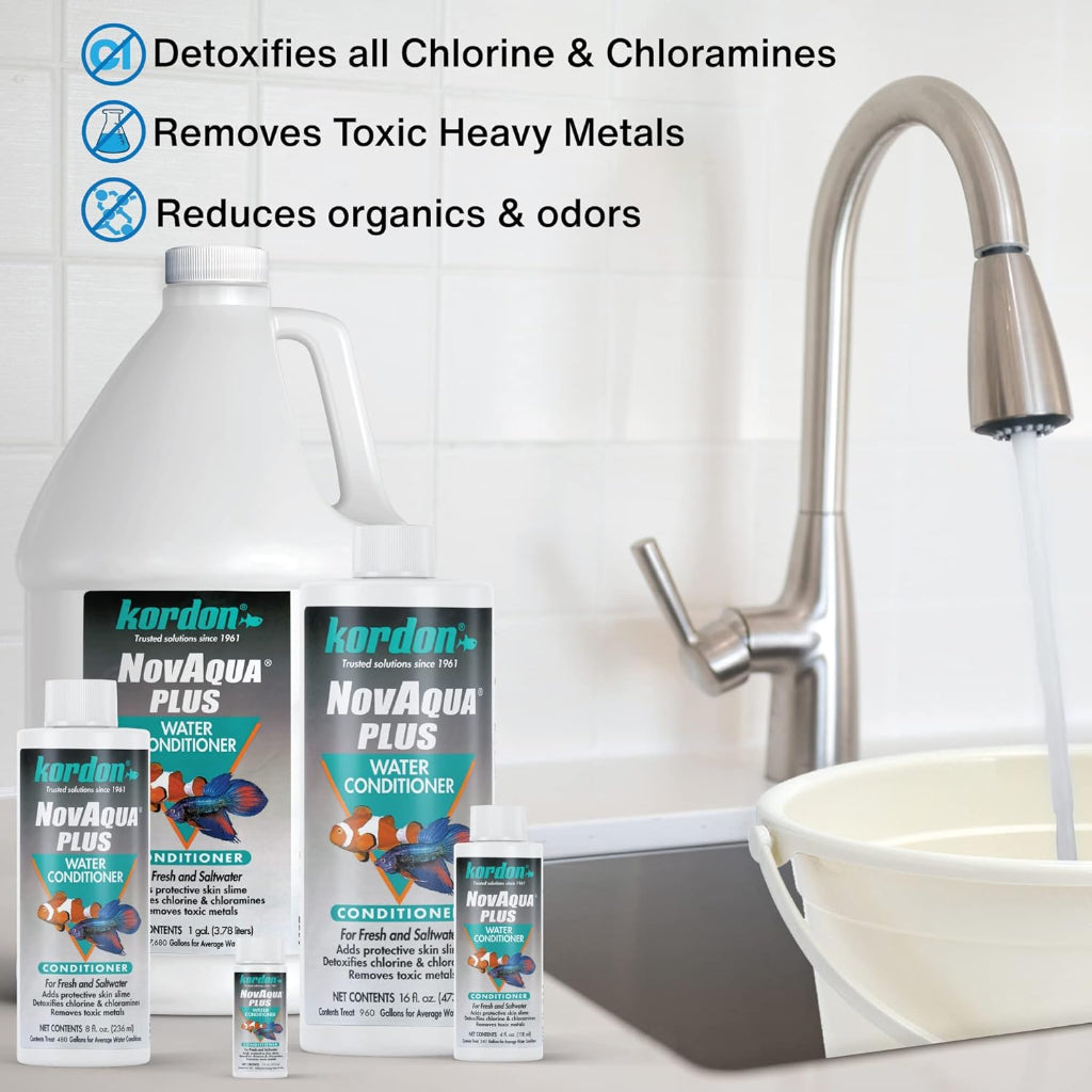 Kordon NovAqua Plus Water Conditioner & Dechlorinator 1ea/16 fl oz