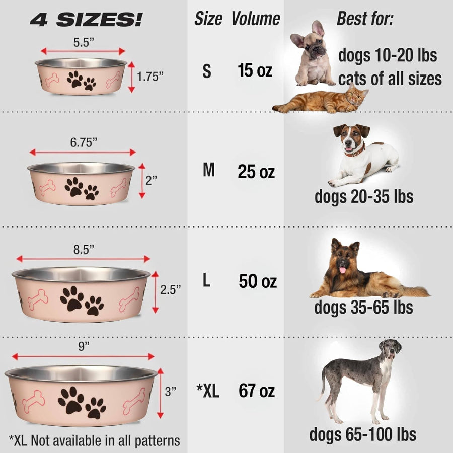 Loving Pets Classic Dog Bowl Paparazzi Pink, 1ea/SM