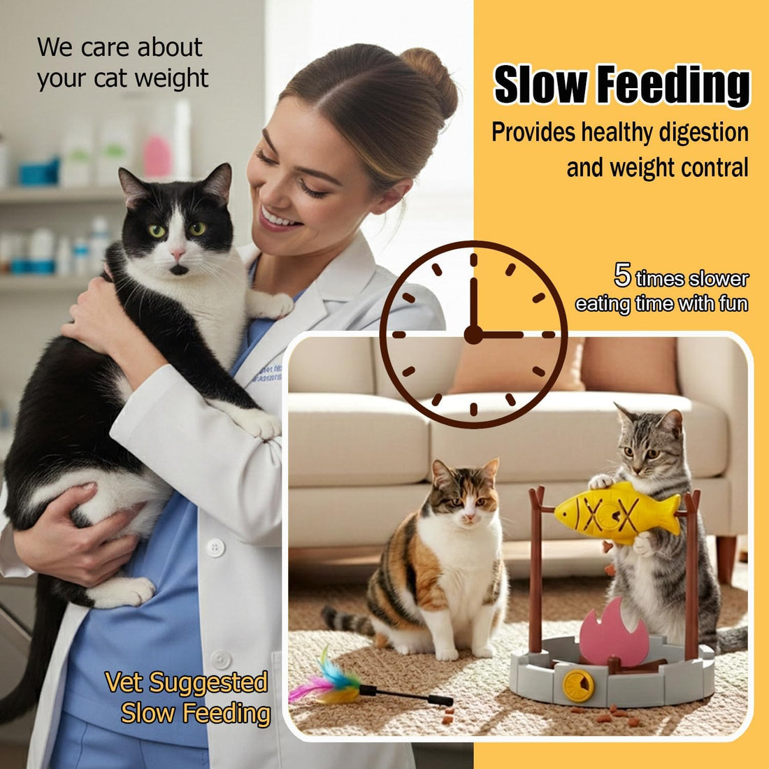 PetPals Grilled Fish Interactive Cat Treat Toy 1ea/11 in