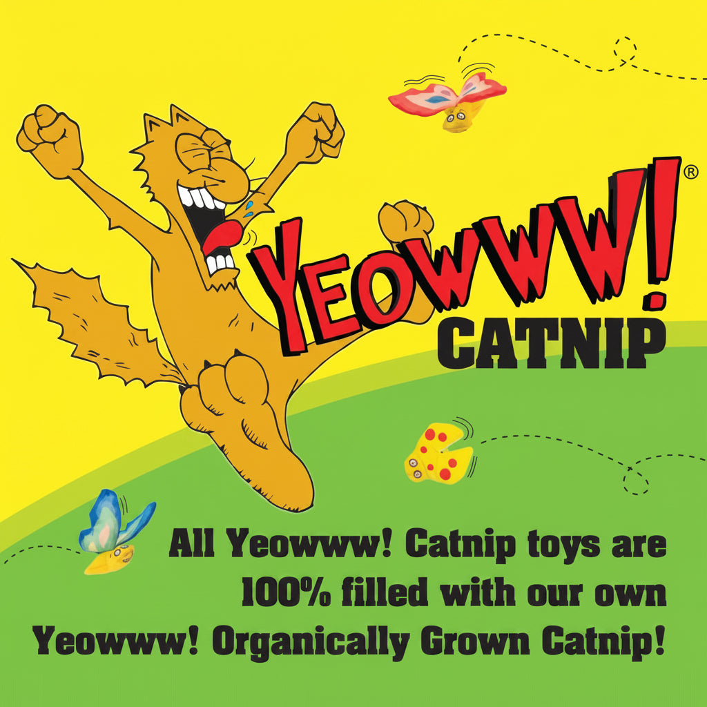 Yeowww!, Strawberries Catnip Cat Toy, 3 Count
