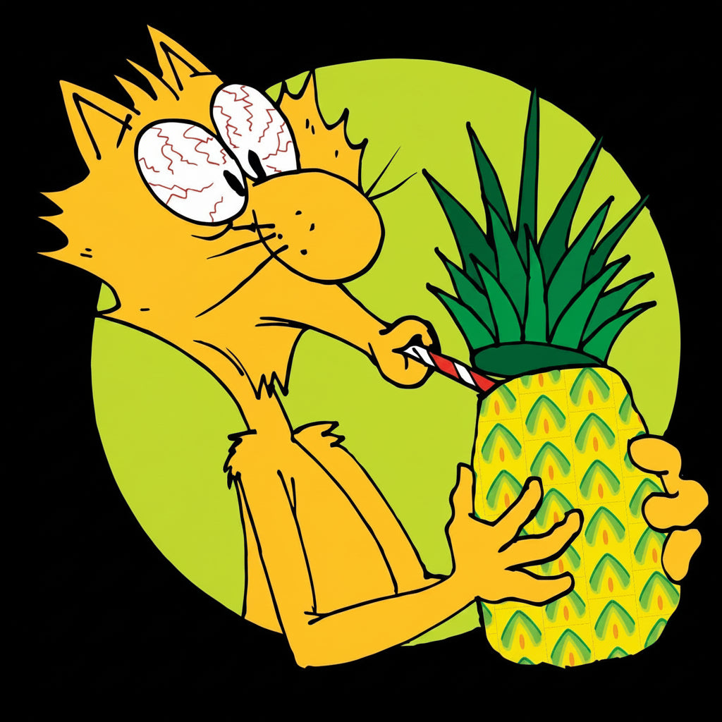 YEOWWW! Pineapple Catnip Toy for Cats, Yellow, 7", for All Breed Sizes (pack of 2)