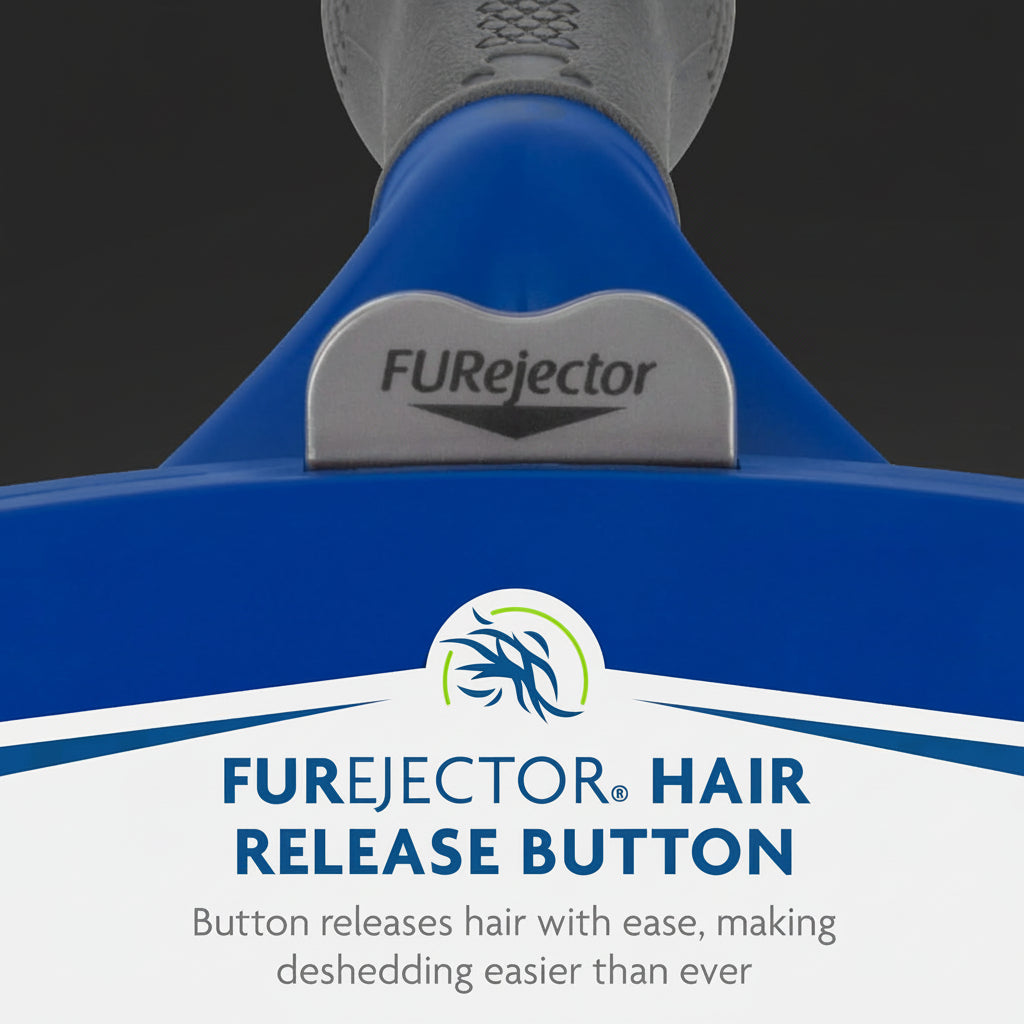 FURminator Large Dog Undercoat deShedding Tool for Long Hair, Reduces Loose Hair From Shedding