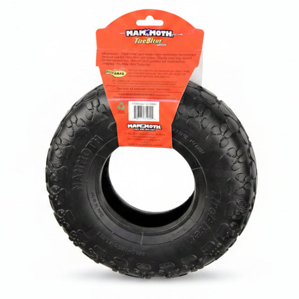 Mammoth TireBiterII – Natural Rubber Dog Toys for Extreme Chewers – Dog Toys for Extra Long Interactive Play – Aggressive Chewer Toys for Medium - Large Dogs - Large 6”