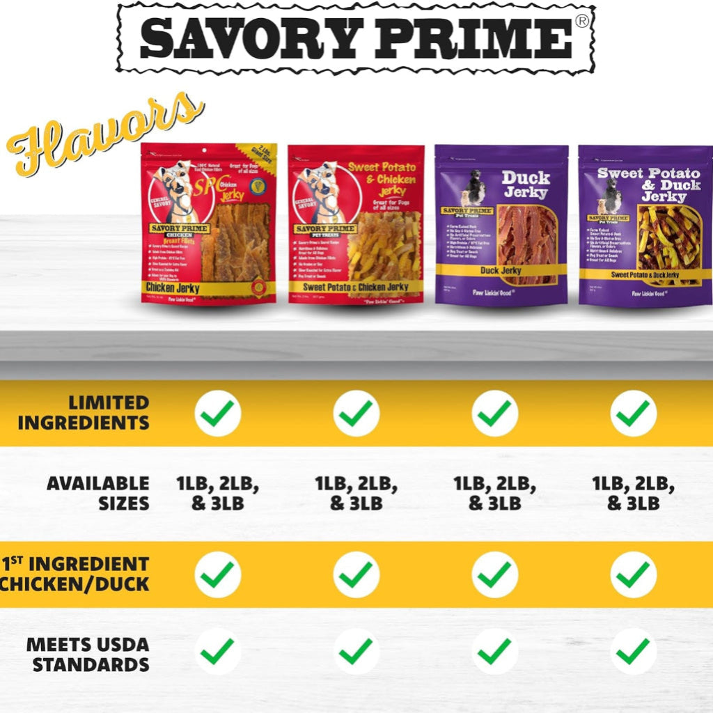 Savory Prime Chicken Jerky Treat, 32-Ounce, All Breed Sizes