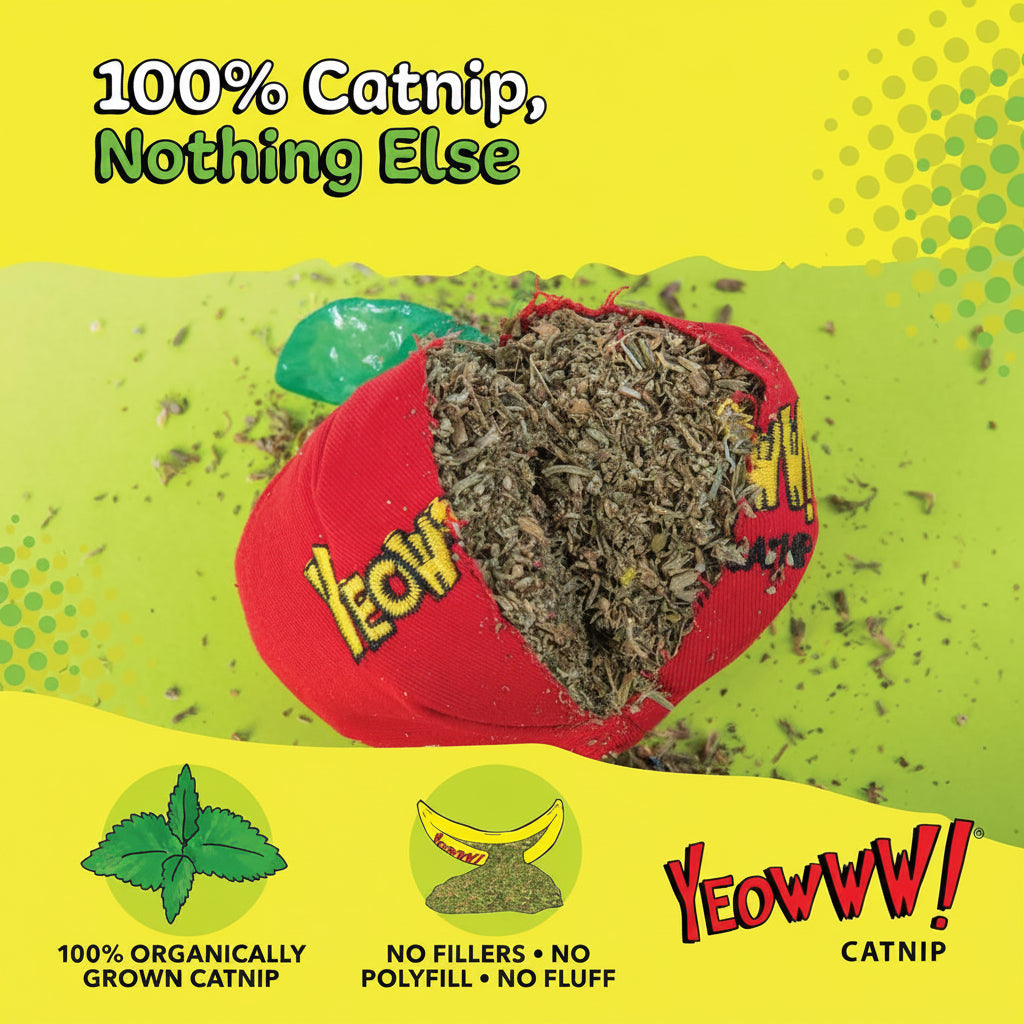 Yeowww! Catnip Toy, Apple (pack of 2)