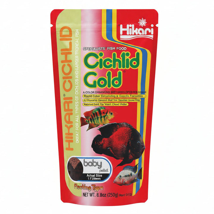 Hikari Cichlid Gold Floating Baby Pellets for Pets, 8.8-Ounce