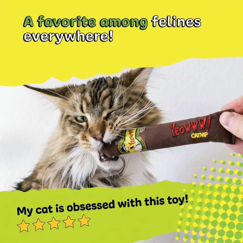 Yeowww Cigar Catnip Toy, Singles (pack of 2)