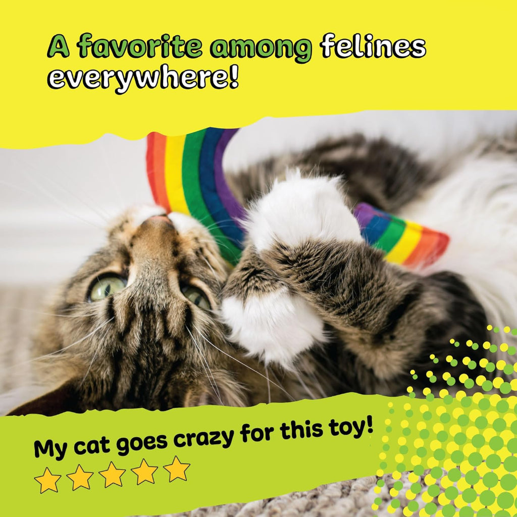 Yeowww! Catnip Toy, Rainbow (pack of 2)