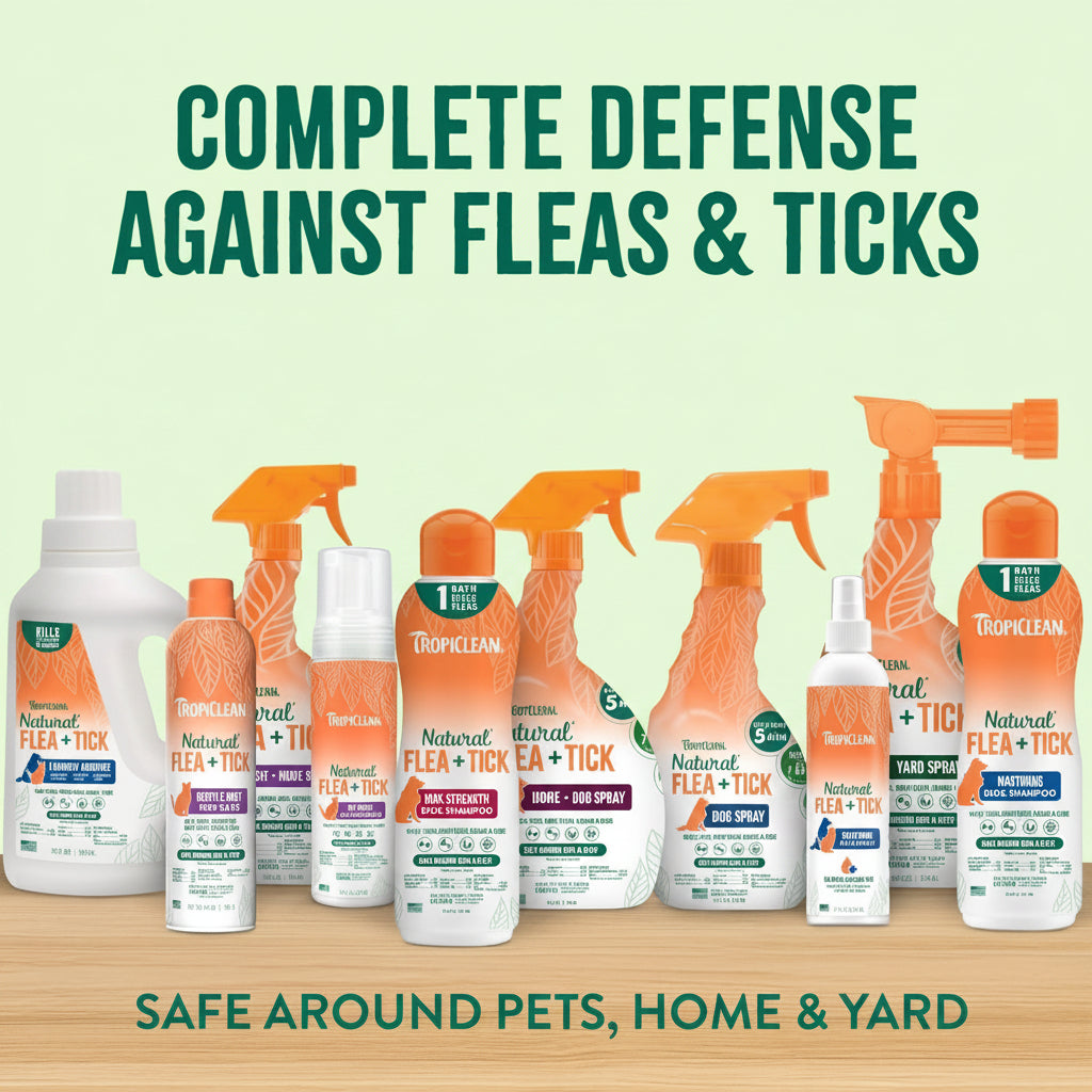 TropiClean Natural Maximum Strength Flea and Tick Spray for Dogs, 16ozTropiClean Natural Maximum Strength Flea and Tick Spray for Dogs, 16oz