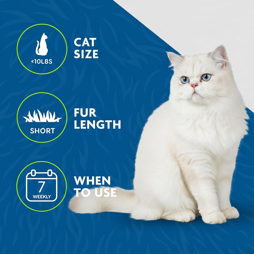 FURminator® deShedding Tool For Small Cats, Short Hair, Removes Loose Hair From Shedding