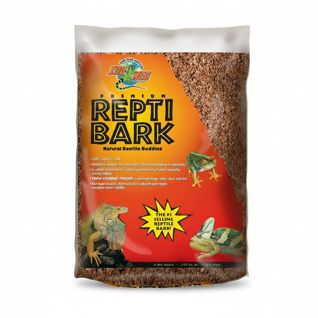 Zoo Med Premium ReptiBark Bedding Substrate Brown, 1ea/4 qt