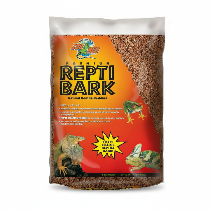 Zoo Med Premium ReptiBark Bedding Substrate Brown, 1ea/4 qt