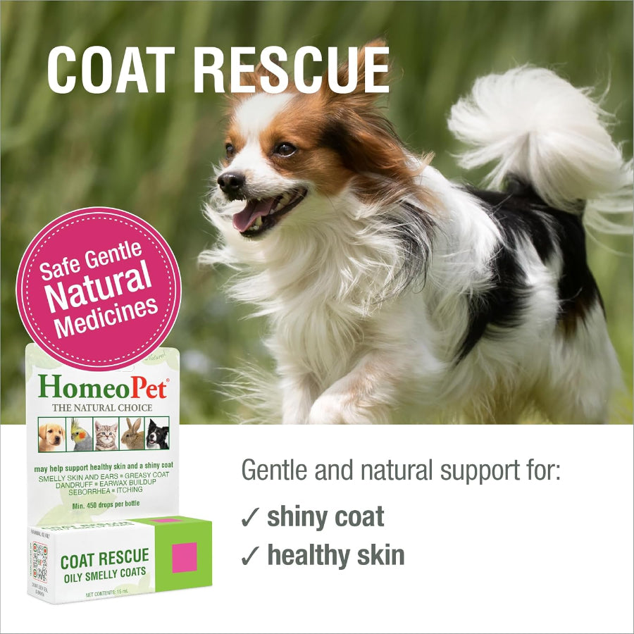 HomeoPet Coat Rescue Oily Smelly Coats 1ea/15 ml
