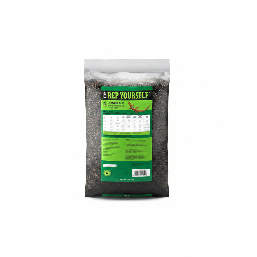 Zilla Pet Reptile Terrarium Substrate Bedding, Jungle Mix, for Frogs, Rainforest Geckos, Toads and Snakes, 8 Quart