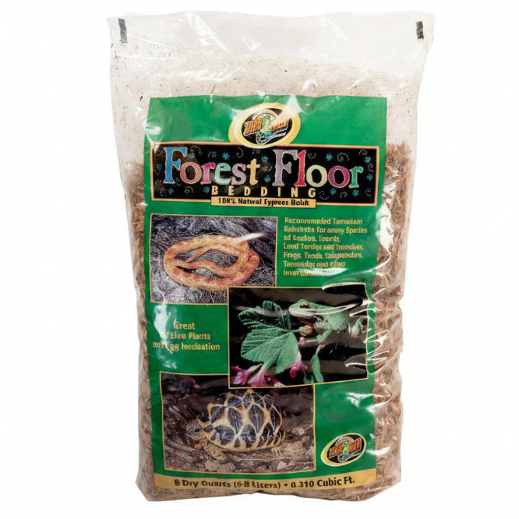 Zoo Med Forest Floor Natural Cypress Mulch Bedding Substrate Brown, 1ea/8 qt