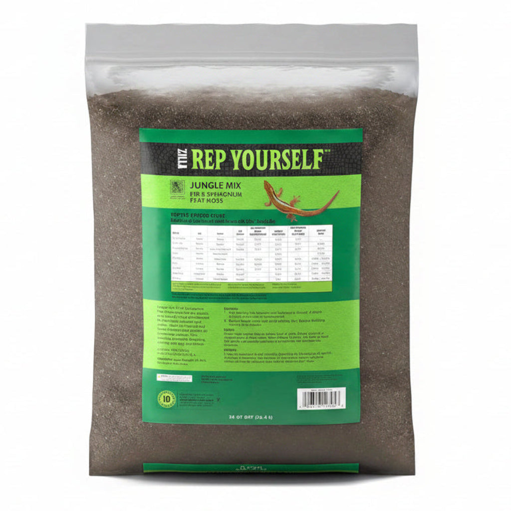 Zilla Pet Reptile Terrarium Substrate Bedding, Jungle Mix, for Frogs, Rainforest Geckos, Toads and Snakes, 24 Quart