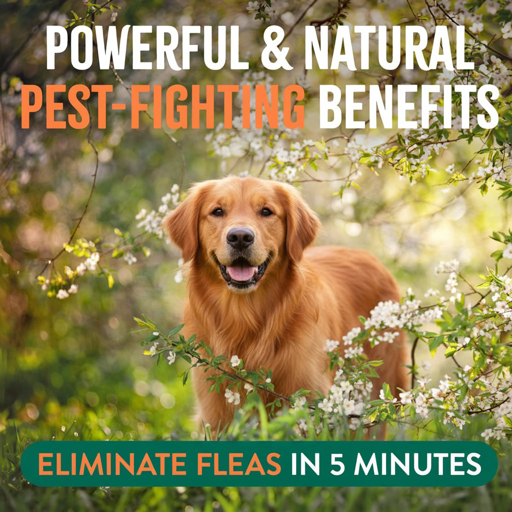 TropiClean Natural Maximum Strength Flea and Tick Spray for Dogs and Home, 32oz