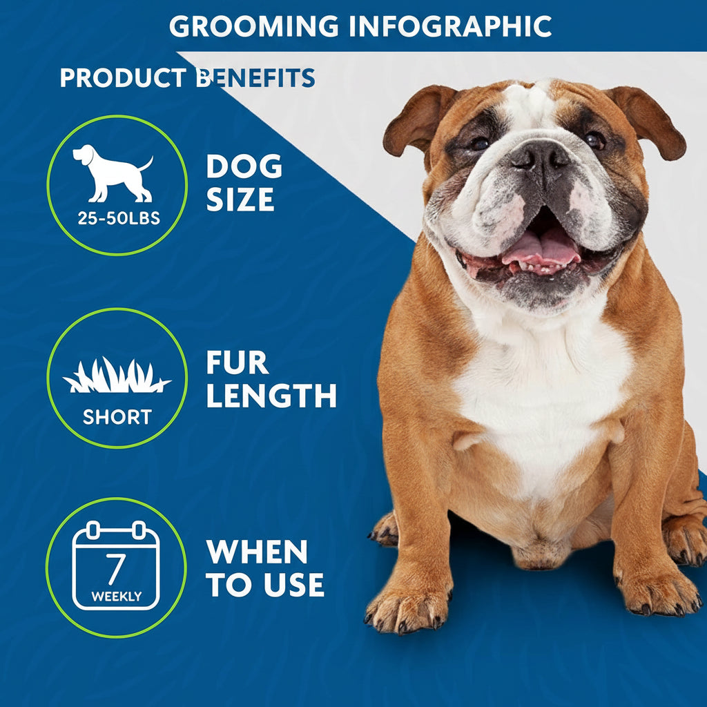 FURminator Medium Dog Undercoat deShedding Tool, Short Hair, Reduces Loose Hair from Shedding