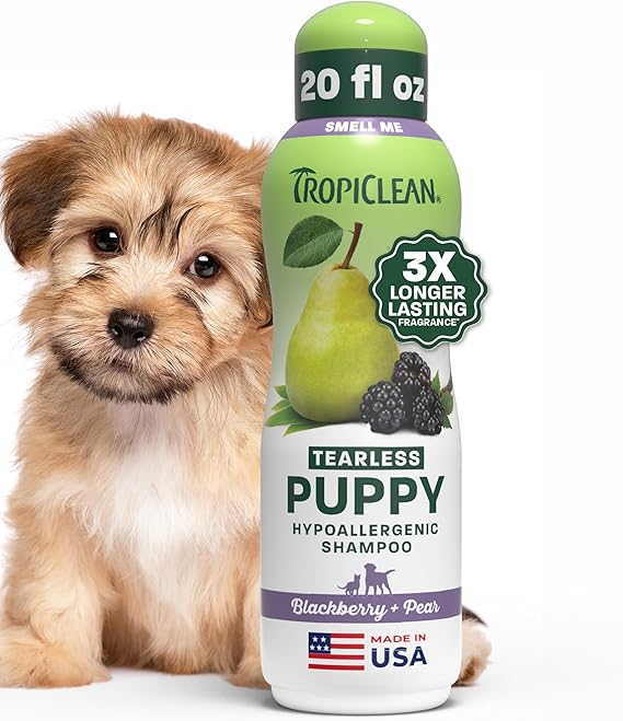 TropiClean EnduraScent BlackBerry Pear Puppy Shampoo, 20oz